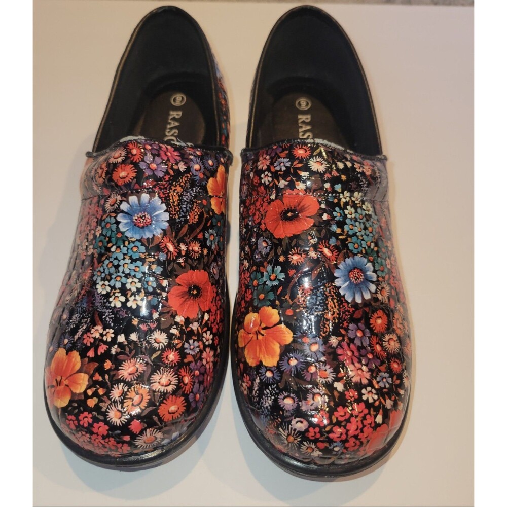 Rasolli Women's Floral Slip-On Casual Comfort Shoes Round Toe Size 9